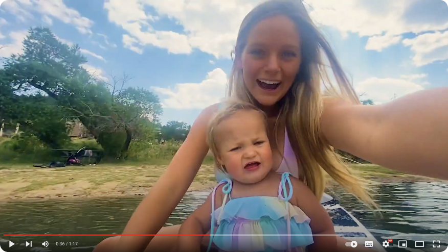 a person holding a baby